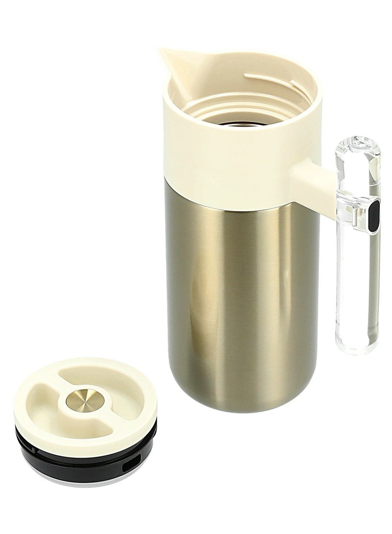 Dallaty Steel Vacuum Flask 1.2L Arab Graph Matt Gold - Image 4