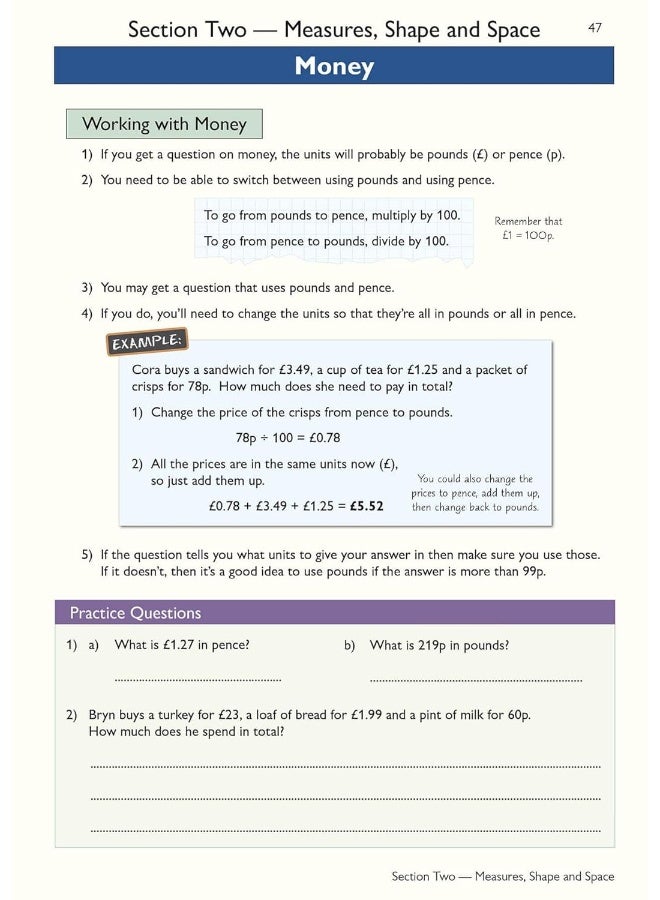 Functional Skills Maths: Edexcel Level 1 - Study & Test Practice