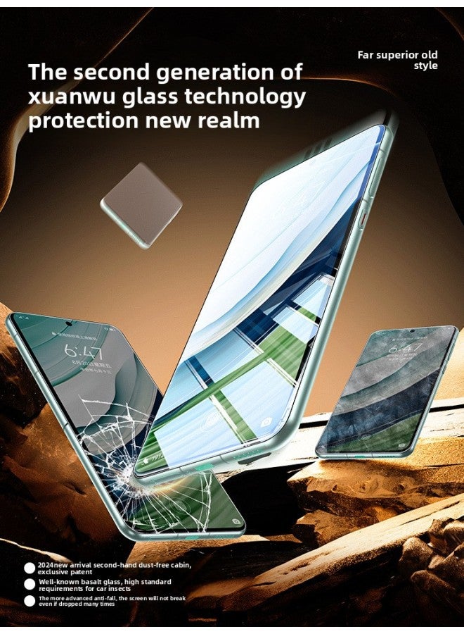 For Huawei Mate70 Tempered Film Pura70mate60pro Mobile Phone P40p50e For Huawei Nova13 Vitality-Colour:Second-generation Xuanwu Glass Film 【50 Times Explosion-proof】★Ultra-clear 3 Sets】 100% Well-filmed★Unlock In Seconds Without White Edges*free Finger Cot-Size:For Huawei P50e - Image 3