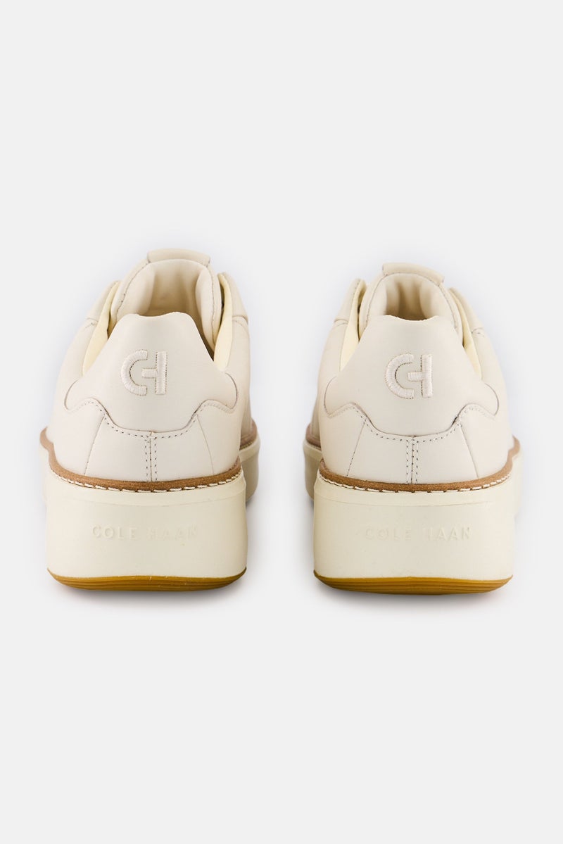 COLE HAAN Women Gp Topspin Wide Lace Up Casual Shoes, Ivory - Image 4