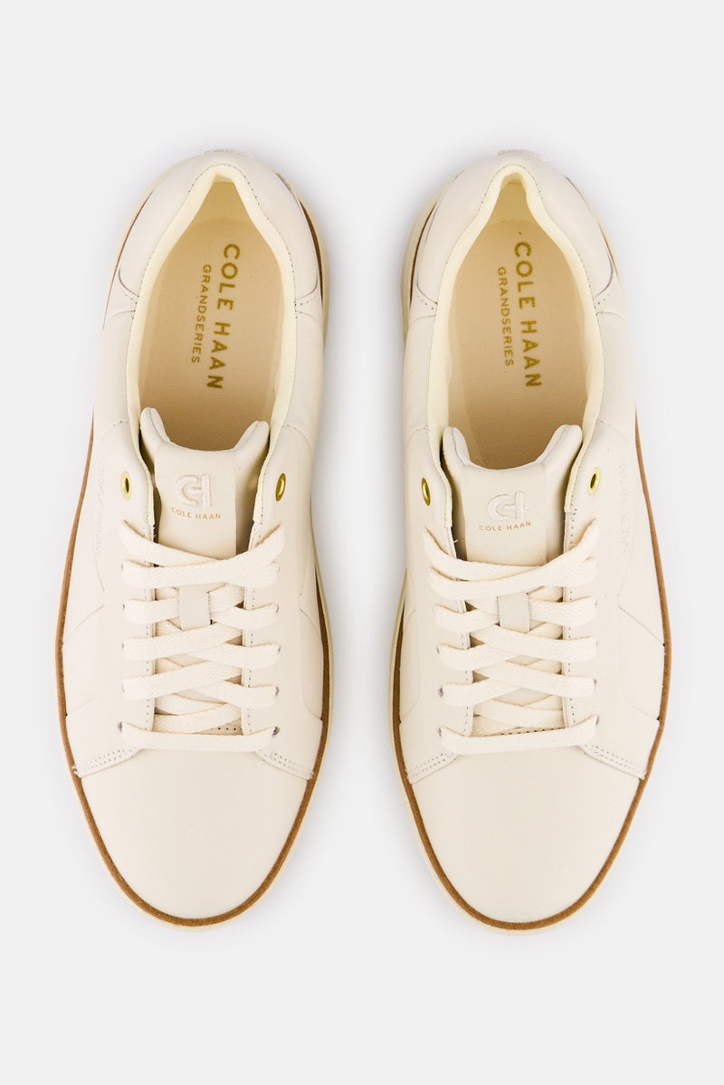 COLE HAAN Women Gp Topspin Wide Lace Up Casual Shoes, Ivory - Image 3