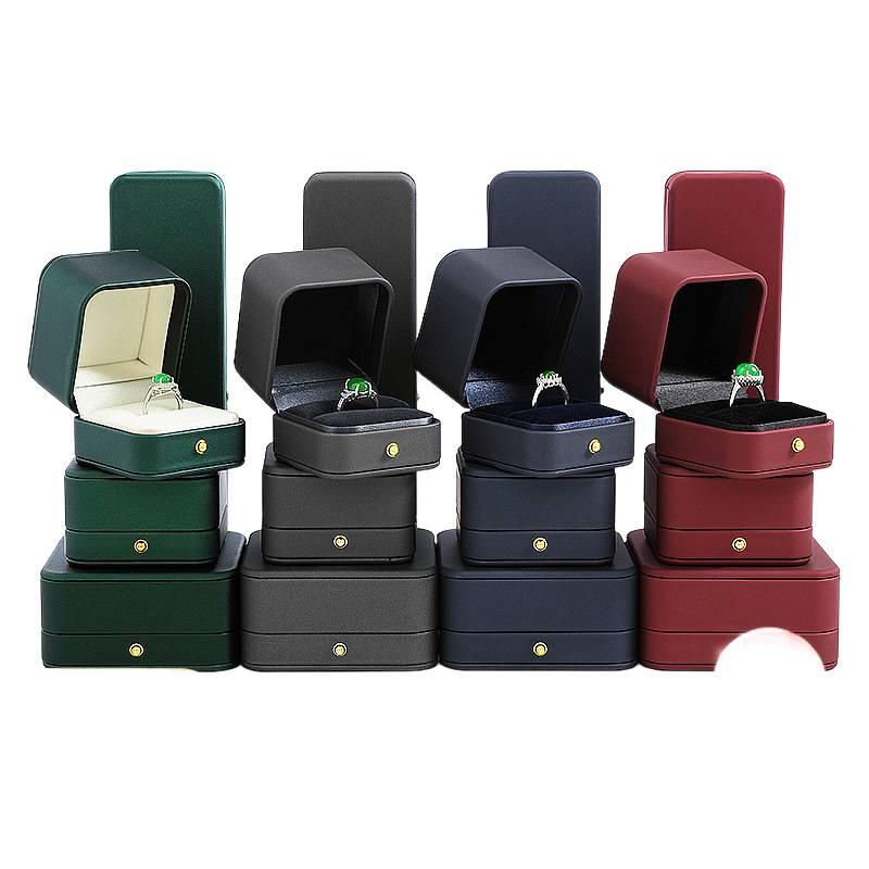 PU Leather Jewelry Box Storage for Rings Earrings Necklaces and Bracelets Multicolour - Image 2