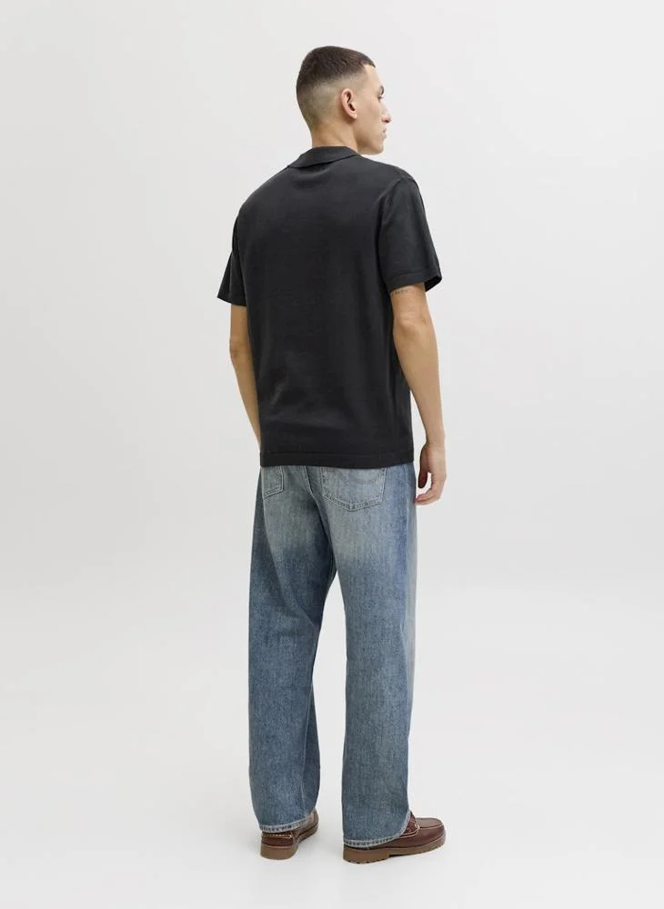 JACK & JONES Short sleeve knit Polo shirt