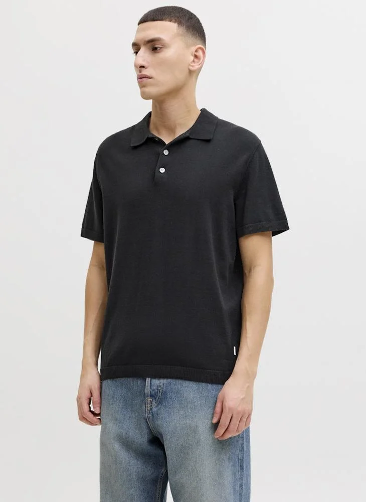 JACK & JONES Short sleeve knit Polo shirt