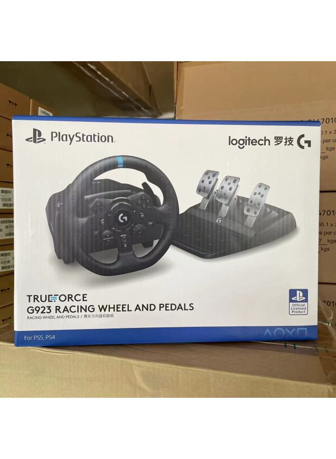 Logitech G29 DRIVING FORCE Racing Game Steering Wheel Pedal G923 For SONY Sony PS5-Product Color:G923 Steering Wheel + Pedal
