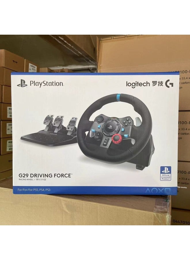 Logitech G29 DRIVING FORCE Racing Game Steering Wheel Pedal G923 For SONY Sony PS5-Product Color:G923 Steering Wheel + Pedal