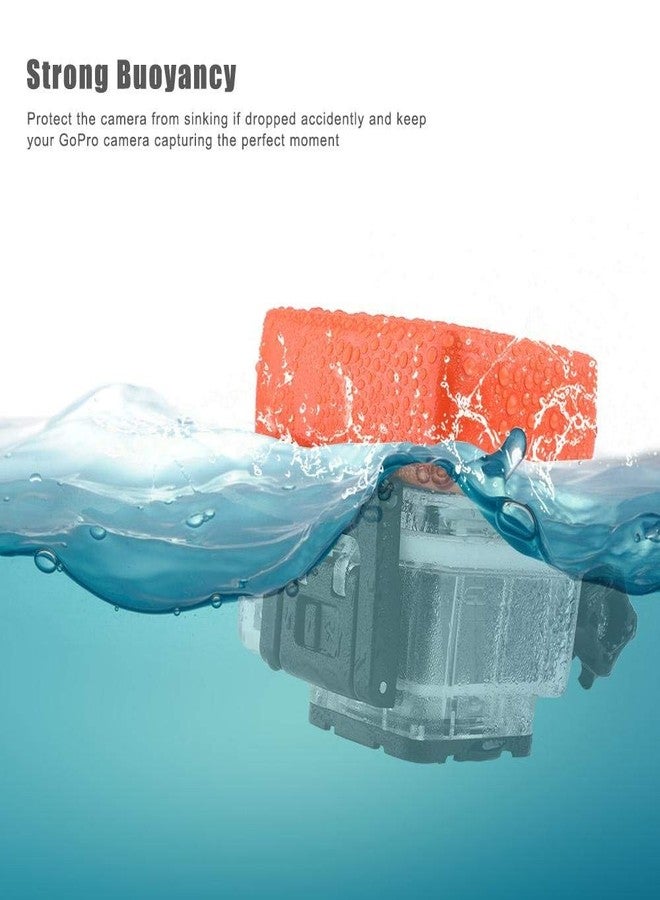 Action Pro Floaty Float Box Sponge with 3M Adhesive Anti Sink Compatible with GoPro-13/12/11/10/9/8/7/6/5/4/3+/3/Insta-360/SJCAM/Xiaomi/YI/EKEN/4K/Xiaomi (Red) - Image 3
