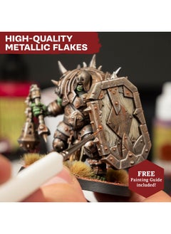 The Army Painter The Army Painter Warpaints Fanatic: Metallics Paint Set Combo Acrylic Paint Set Model Paint Set Miniature Painting Kit  - Image 4