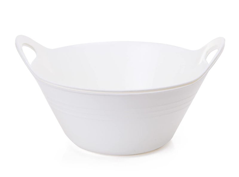 Mintra Home Plastic Bowls with Handles 45L Large 2pk White