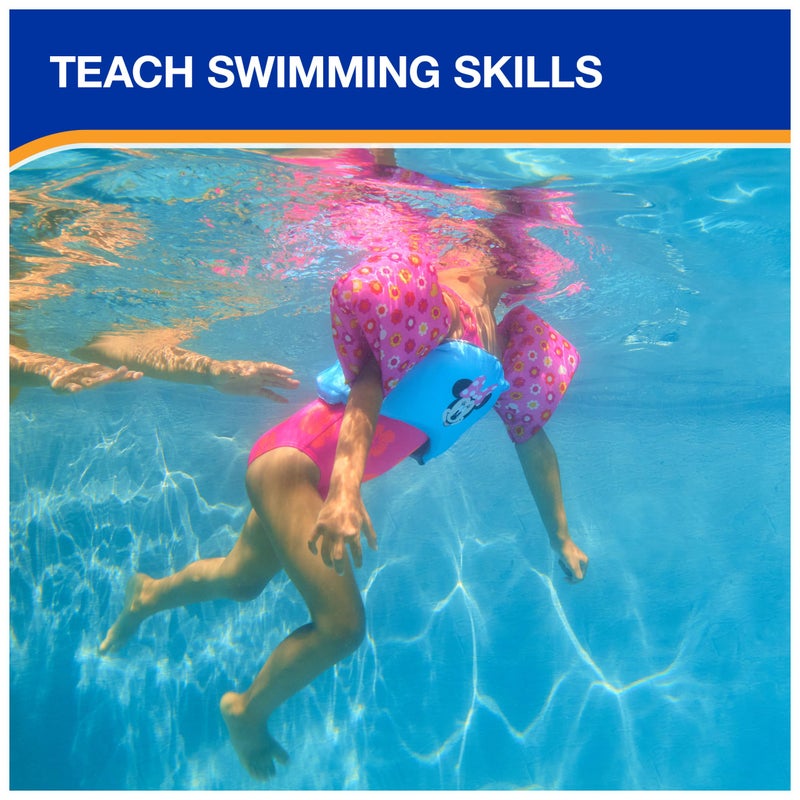 SwimWays Disney Minnie Swim Trainer, US Coast Guard Approved Life Vest Kids Swim Vest, Arm Floaties & Life Jackets for Kids 33-55 lbs, Minnie - Image 4