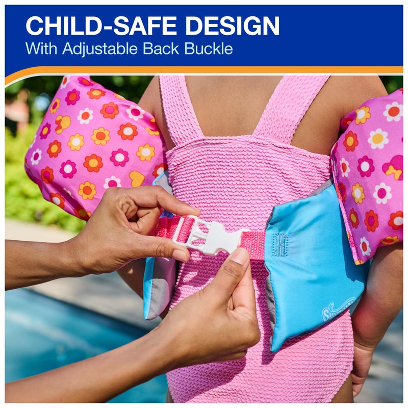 SwimWays Disney Minnie Swim Trainer, US Coast Guard Approved Life Vest Kids Swim Vest, Arm Floaties & Life Jackets for Kids 33-55 lbs, Minnie - Image 3