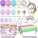 Winrayk 144Pcs Purple Unicorn Party Decorations Birthday Supplies for Girls Purple Pink Blue Balloon Arch Kit with Backdrop Tablecloth Foil Balloons Kids Rainbow Unicorn Themed Birthday Decorations - Image 4