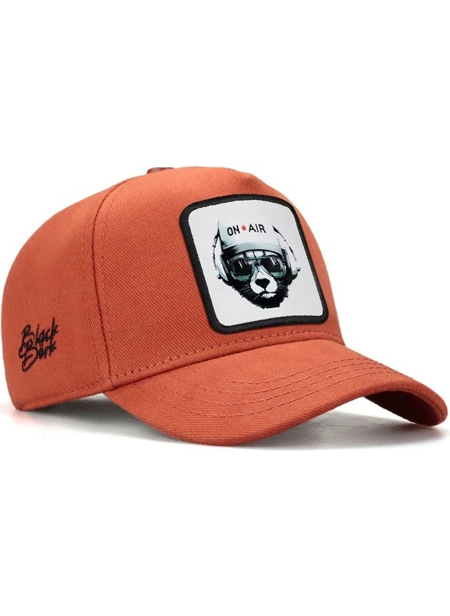 Black Börk BlackBörk V1 Kids Baseball Bear - Brick Children's Hat (Cap) with 1 Code Logo  - Image 1