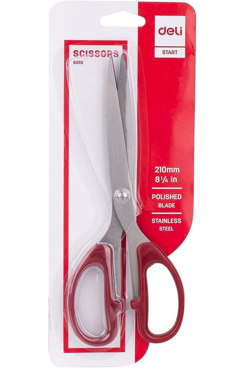Deli E6010 Scissors, 210 Mm Length, Black/Red - Image 2