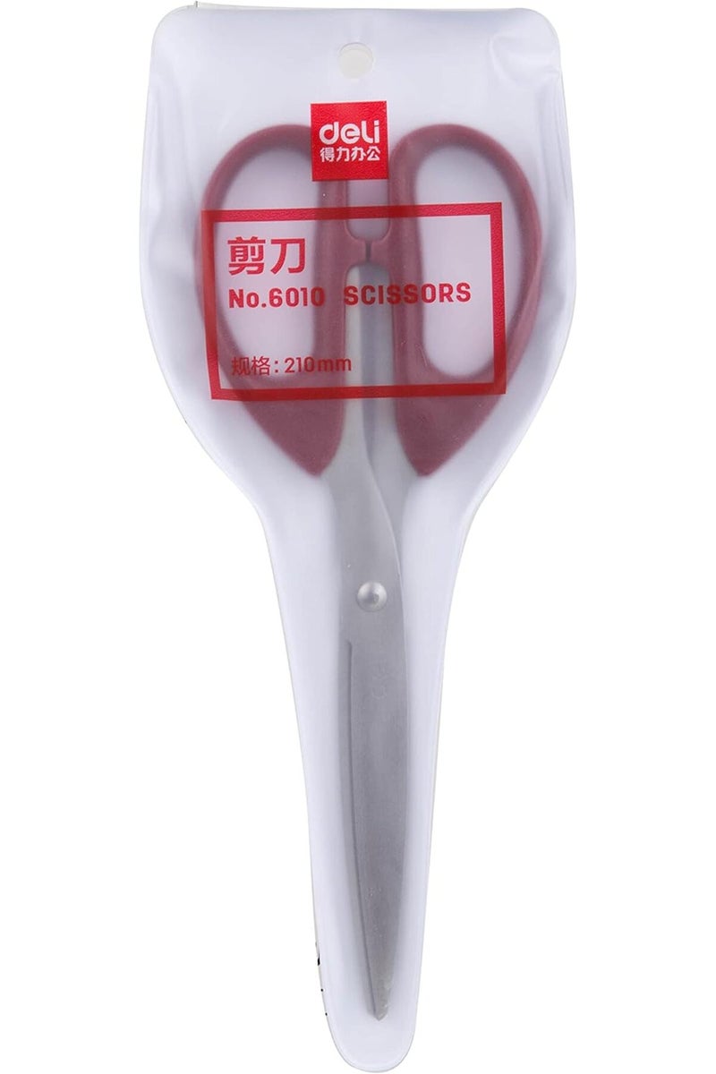 Deli E6010 Scissors, 210 Mm Length, Black/Red - Image 3