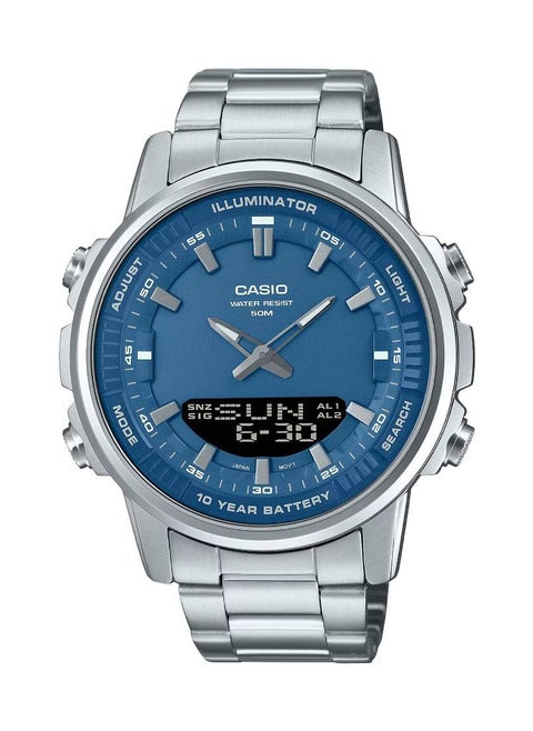 Analog-Digital Blue Dial Stainless Steel Men's Watch AMW-880D-2A1VDF - 47mm