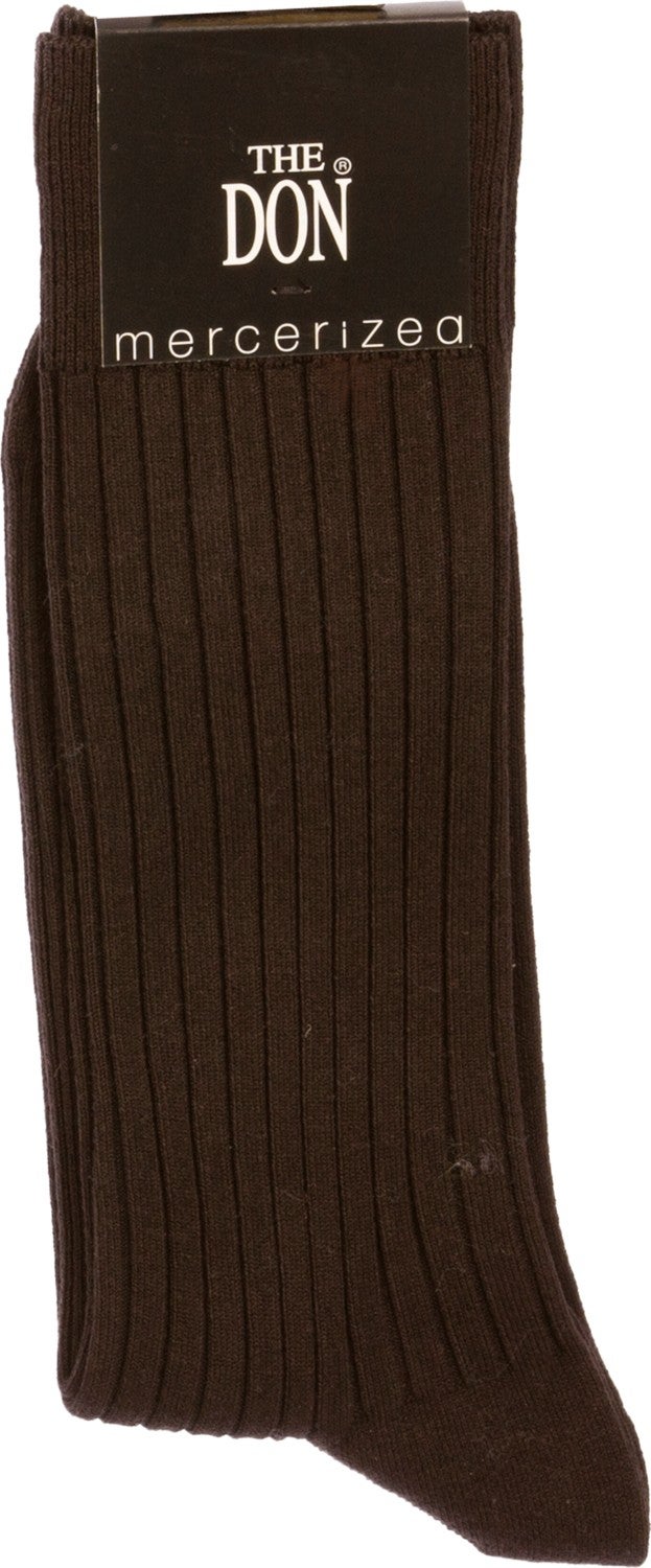 The Don Mercerized Men's Socks Brown Ripped - Image 2