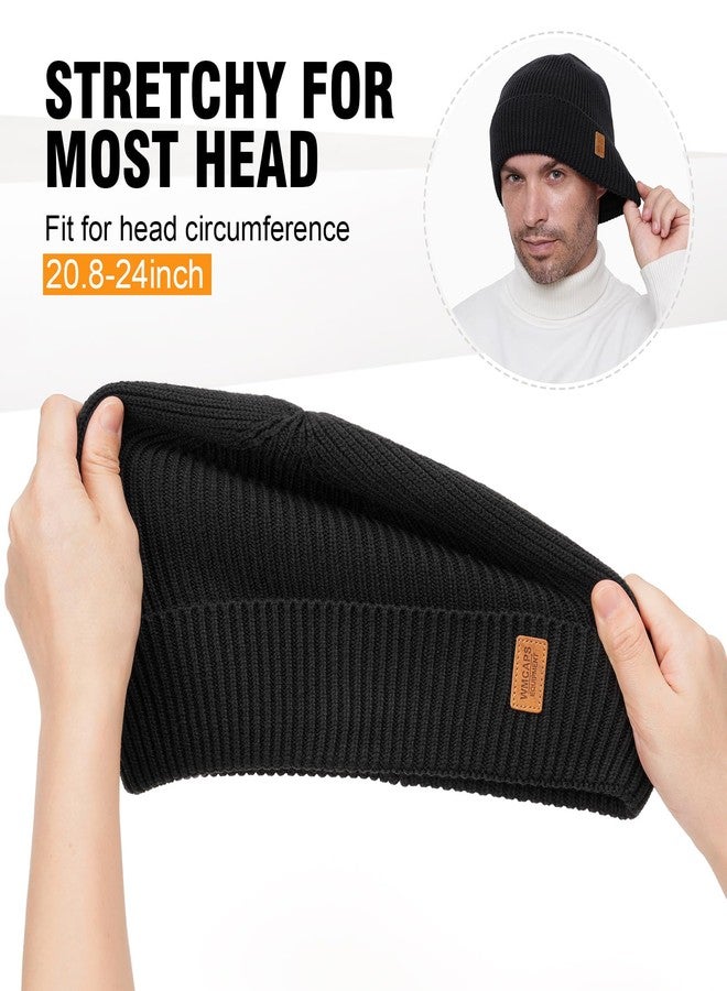 Wmcaps قبعة شتوية مبطنة بالفرو من الصوف من Wmcaps للرجال والنساء، قبعة صوفية دافئة للأنشطة الخارجية، رمادي، مقاس واحد - Image 4