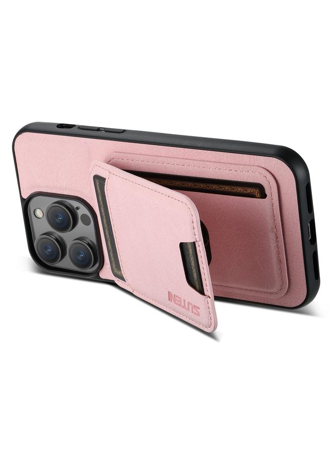 Suteni Case For iPhone 14 Pro H02 Litchi Leather Card Wallet Stand Back Phone Case - Image 4