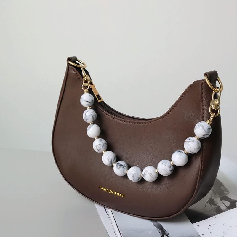 AUMEY Handbag Chain Straps Acrylic Purse Chain Strap Fashionable Replacement Purse Clutches Handles for Purse Handbags DIY Crafts, 15 inch of Each (YZL01-DLD) - Image 3