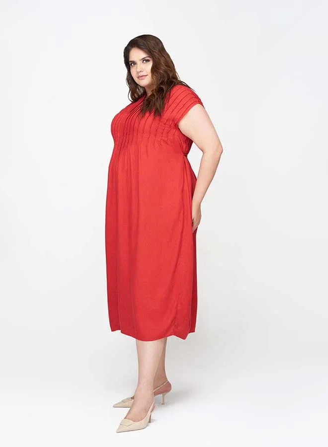 Virgio VIRGIO Linen Kaftan Dress With Tie-Up Back