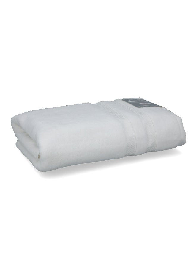 REVE Lucaluca Luxurious Cotton Highly Absorbent Bath Towel White 70 x 140 cm  - Image 4