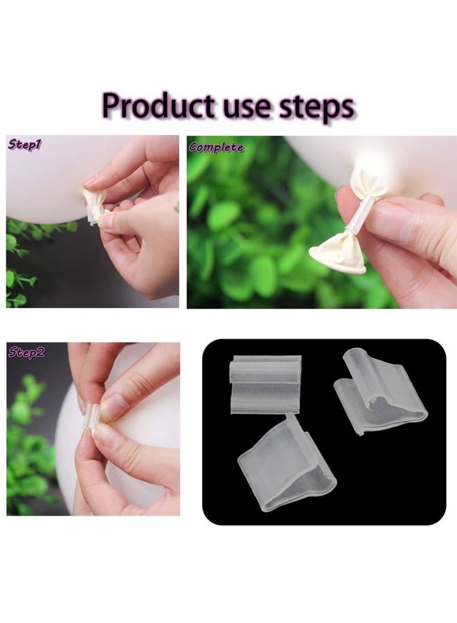 Aylifu Transparent Balloon V-shaped Clip Plastic V-shaped Balloon Clip Wedding Creative Balloon Clip Wedding Party Halloween Sealed Balloon Clip 150 pieces - Image 4