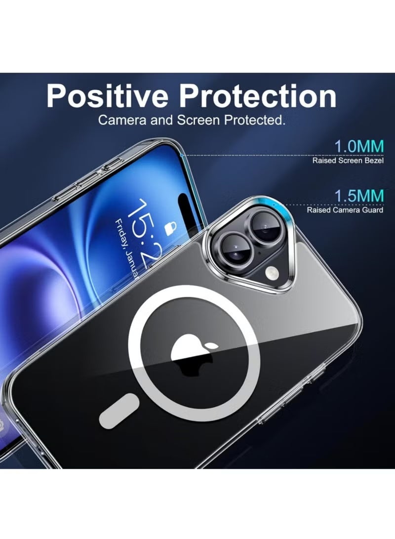 ELTRAZONE iPhone 17 Clear Case Compatible with MagSafe | Transparent Anti-Yellowing Magnetic Shockproof Phone Cover | Military-Grade Drop Protection | Slim Lightweight Protective Case with Strong Magnetic Alignment | Scratch-Resistant Clear Back Cover for iPhone 17 | Full Access to All Ports and Buttons for Everyday Use - Image 4