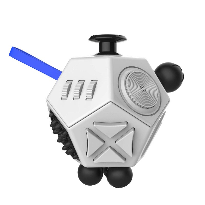 WCZCBOYA 12 Sided Fidget ToysFidget Dodecagon Toys AntiAnxietyRelieves Stress and Autism for Kids Teens and AdultsWhiteA2 - Image 3