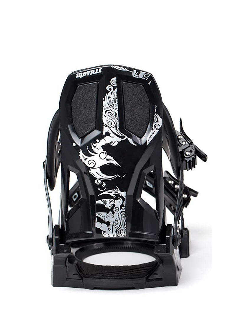 Whitewoods Matrix Unisex Adult PH-611 All-Mountain Adjustable Snowboard Bindings, Black, Medium (5-11) - Image 2