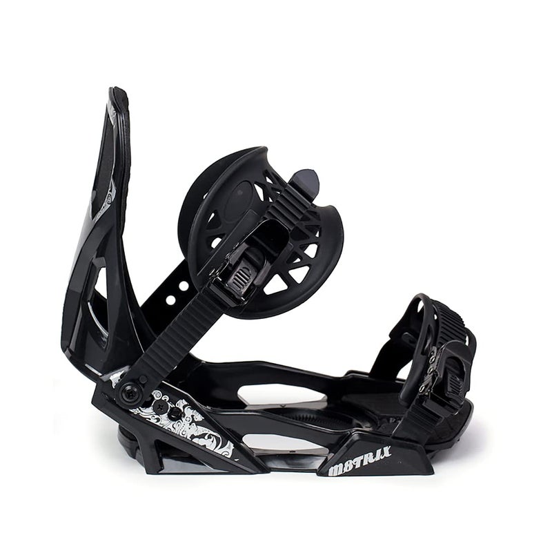 Whitewoods Matrix Unisex Adult PH-611 All-Mountain Adjustable Snowboard Bindings, Black, Medium (5-11) - Image 3