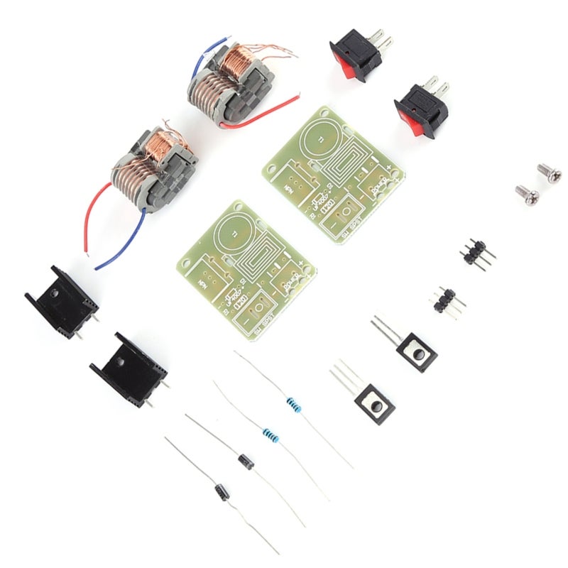High Voltage Generator: 2 Sets Disassembled Parts - High Efficiency Inverter Arc Igniter for Electronics Enthusiasts, Science Experiment - Image 4