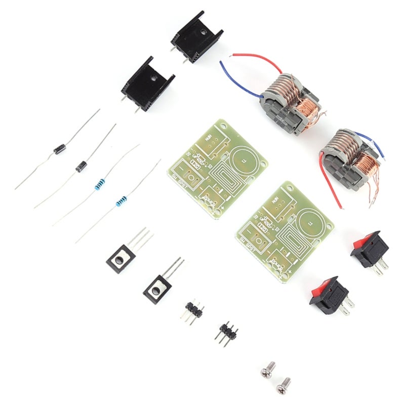 High Voltage Generator: 2 Sets Disassembled Parts - High Efficiency Inverter Arc Igniter for Electronics Enthusiasts, Science Experiment - Image 3