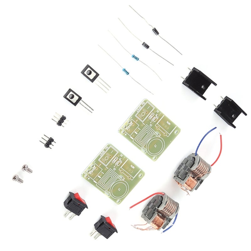 High Voltage Generator: 2 Sets Disassembled Parts - High Efficiency Inverter Arc Igniter for Electronics Enthusiasts, Science Experiment - Image 2