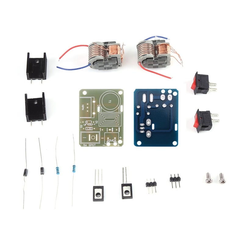 High Voltage Generator: 2 Sets Disassembled Parts - High Efficiency Inverter Arc Igniter for Electronics Enthusiasts, Science Experiment - Image 5