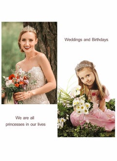 SYOSI Birthday Crowns, Tiaras and Crown for Women, Tiara for Women Birthday Queen, Birthday Crown and Sash for Women, Rhinestone Queen Tiara with Birthday Girl Sash, Birthday Princess Tiara, Golden  - Image 3