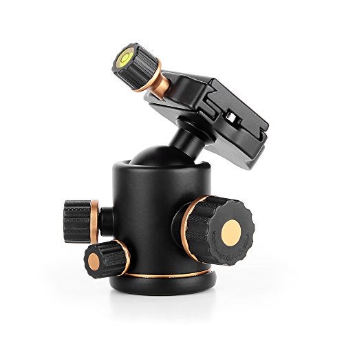 PERGEAR 36mm Aluminum Tripod Ball Head Max Load up to 176lb8kg 360 Panoramic Rotation with 14 Quick Release Plate Bubble Level for DSLR Camera Slider Tripod Light Camcorder Monopod - Image 3