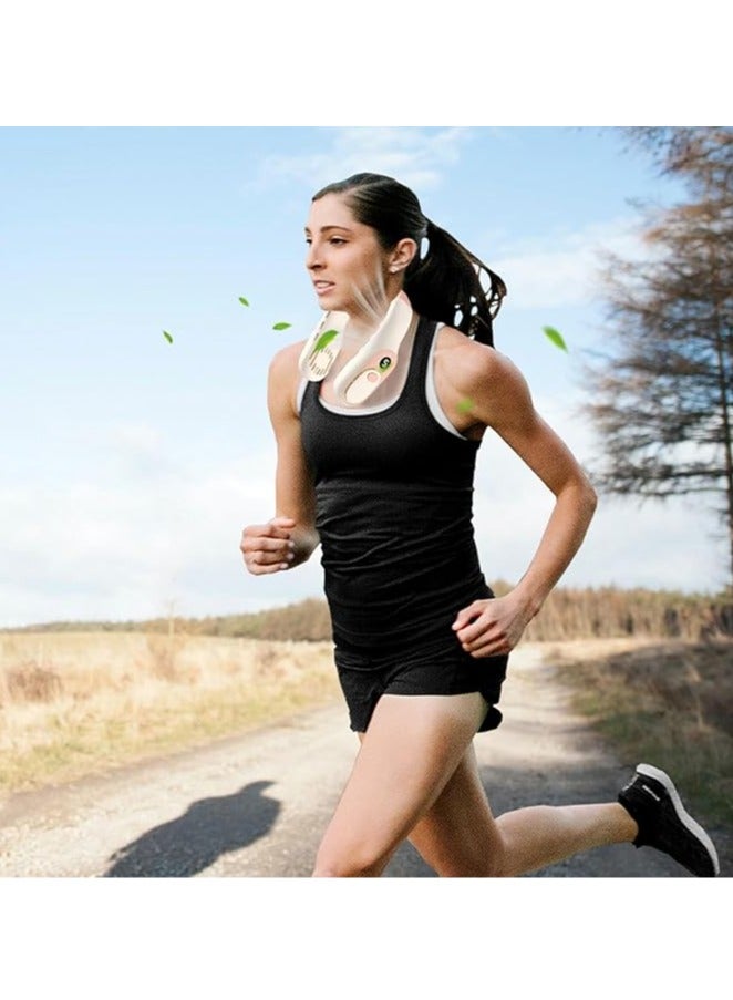 إسكدنيا مروحة عنق - مروحة باردة تعمل عن طريق قابل للتحكم بسرعة USB، عرض LED المحمولة، 5 سرعات، وصيانة بدون شفرات ومع ضوضاء منخفضة، مروحة قابلة للتحميل المحمولة للمنزل، الكرسي العمل، المخيمة. - Image 4