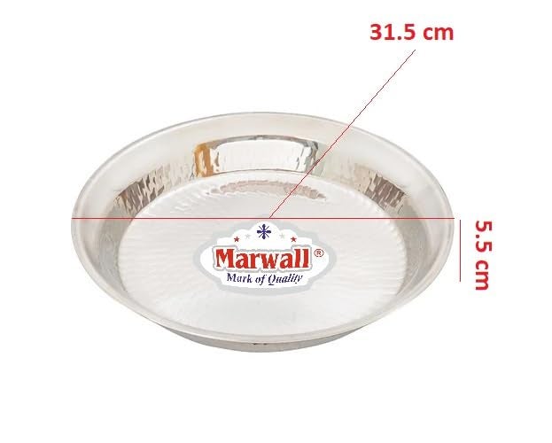 MARWALL بارت ماروال من الفولاذ المقاوم للصدأ بتشطيب ماثار (قطر 31.5 سم) - Image 3