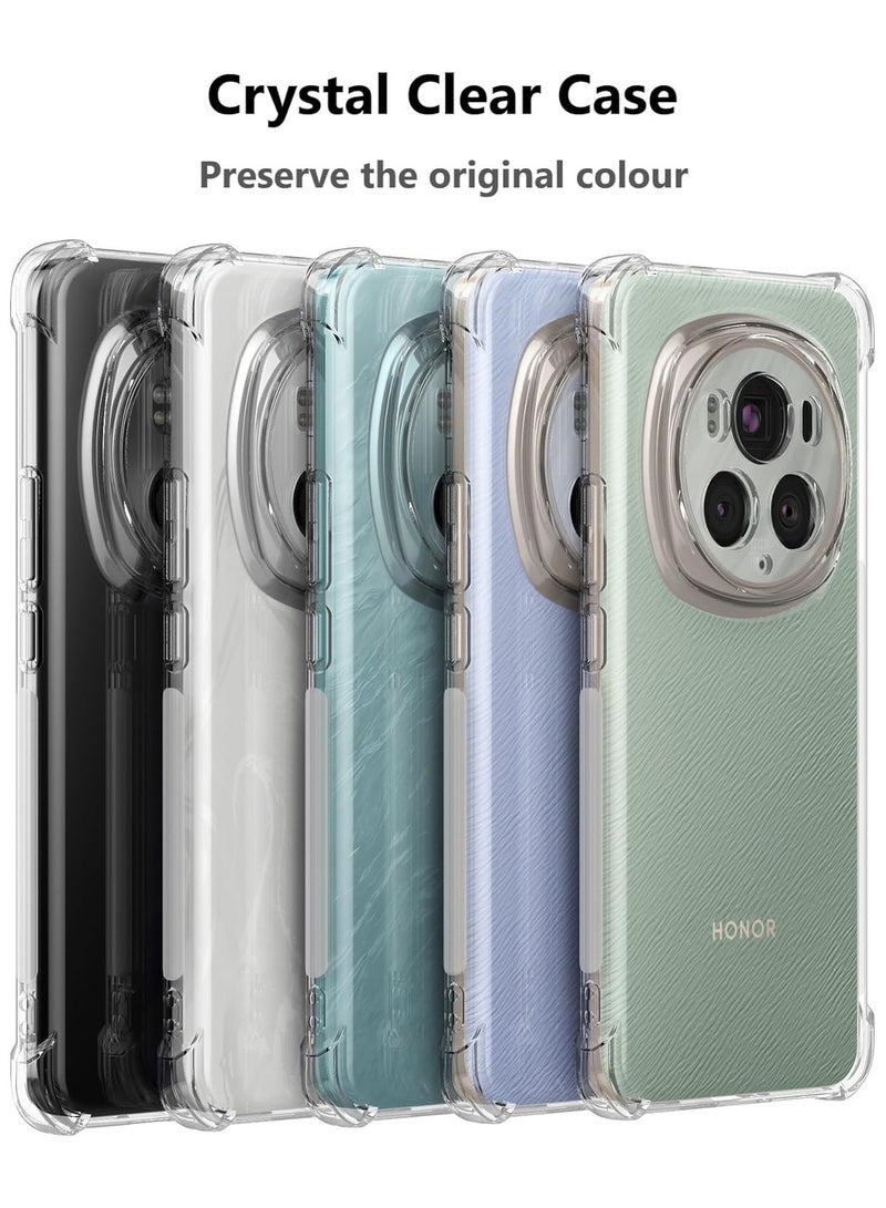 Wtech TPU Bumper Corners with Hard PC Case Cover For Honor Magic6 Pro 5G 2024 Clear  - Image 2