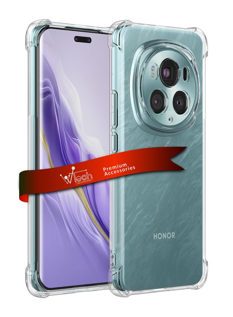 Wtech TPU Bumper Corners with Hard PC Case Cover For Honor Magic6 Pro 5G 2024 Clear  - Image 1
