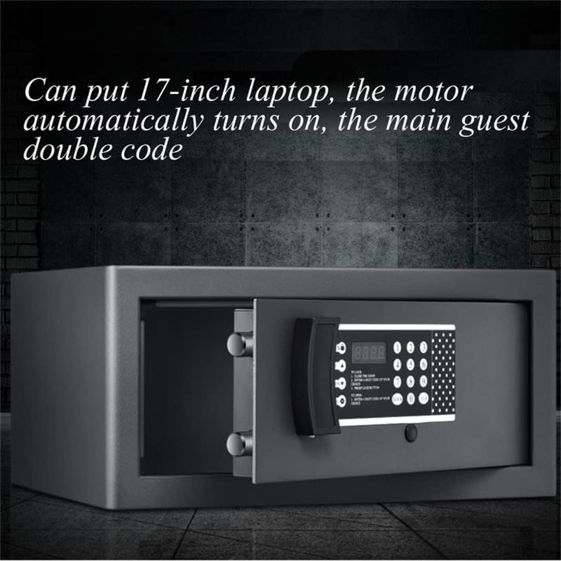 Fireproof Safe Box, Electronic Home Security Safe with Programmable Keypad Lock, Anti-theft Digital Safe Box with Keys & Pass Code for Home Office Hotel (B) - Image 5