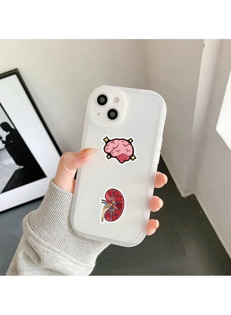 Anatomical Educational Sticker Pack - 50 Unique Designs for Medical Students - Image 4