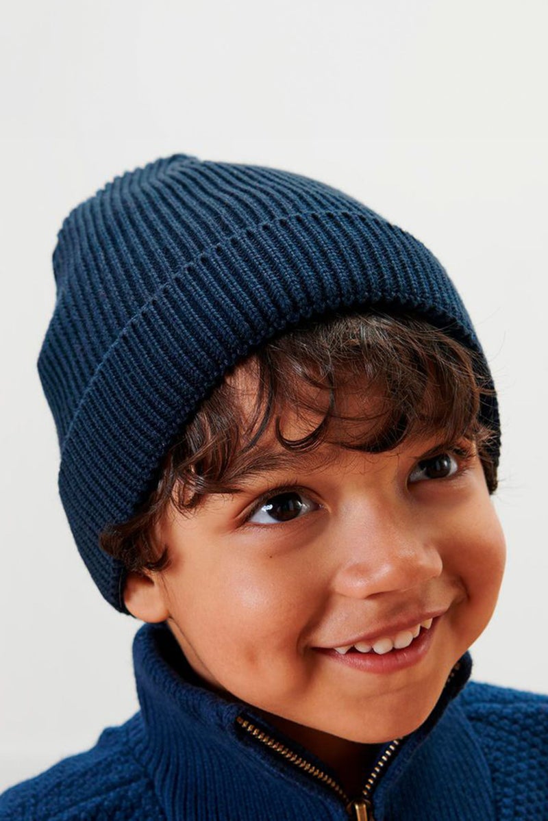 Tchibo Toddlers Boy Knitted Hat, Navy  - Image 1