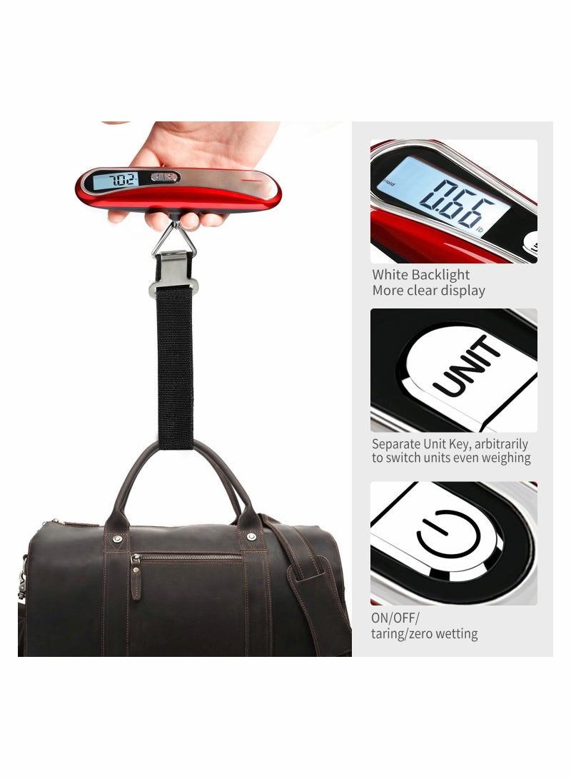 Portable Digital Luggage Scale - Handheld Travel Weighing Scale with Backlight for Suitcases and Bags, High Capacity for Accurate Measurements - Image 4