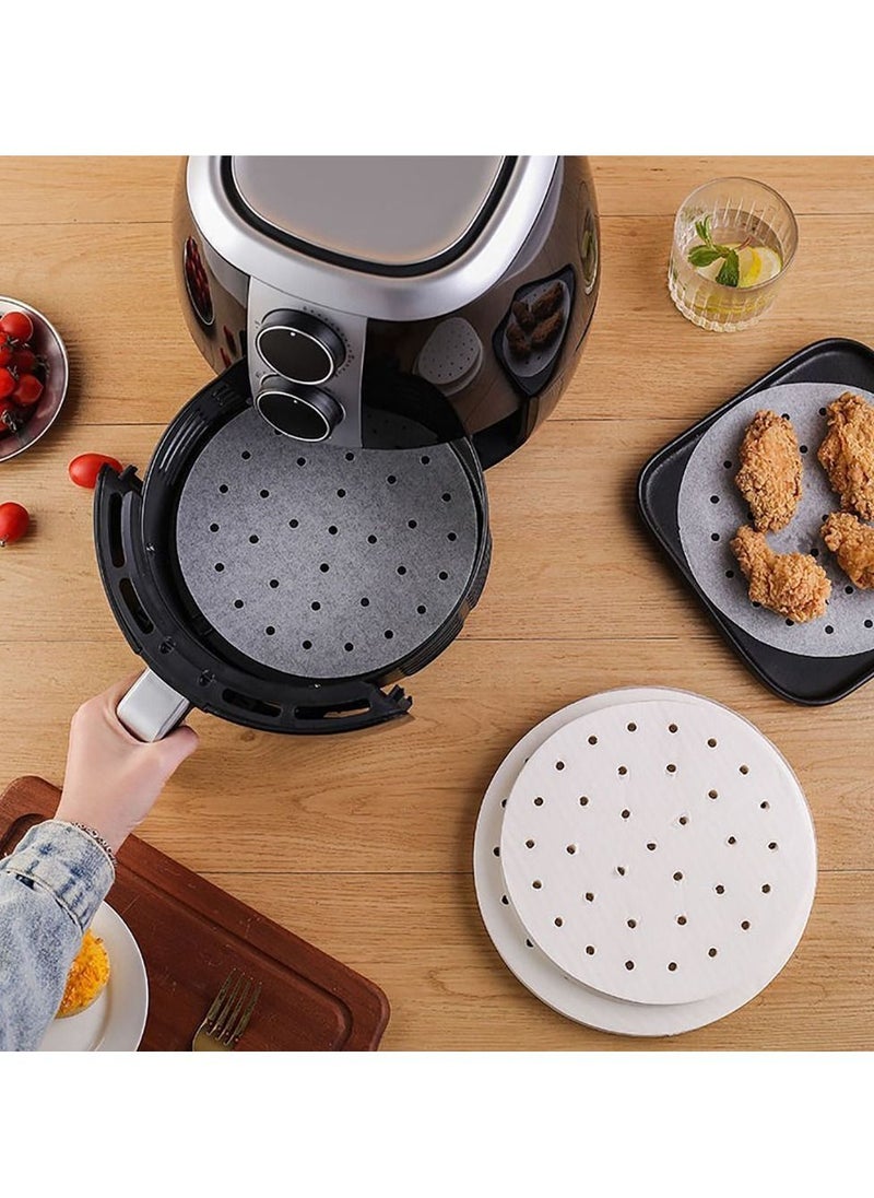 Generic 80PCS Air Fryer Liners Bakeware Non-stick Steamer Pad Oil-absorbing Papers 20cm  - Image 4