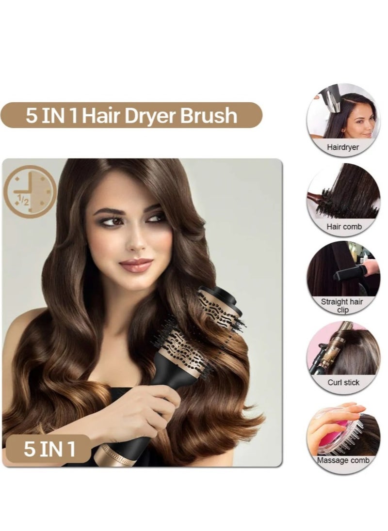 Home Gold HG-1914 1200 Hair Styler Thermal Brush, Black, 1200 Watts