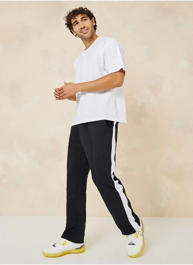ستايلي Straight Fit Pintuck Detail Terry Jogger