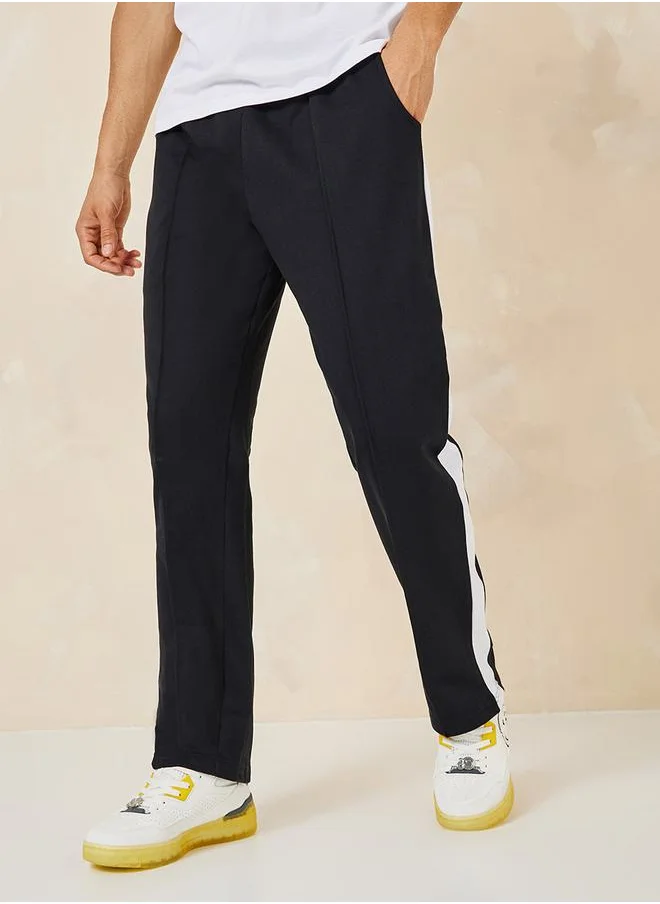 ستايلي Straight Fit Pintuck Detail Terry Jogger