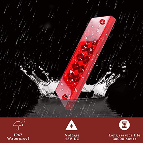 SAUTVS 1PCS LED Taillight for Ranger, Red Brake Stop Tail Light Rear Lamp for Polaris Ranger 800 700 900 2012-2016 Accessories (Fit Driver & Passenger Side, #2411099) - Image 3